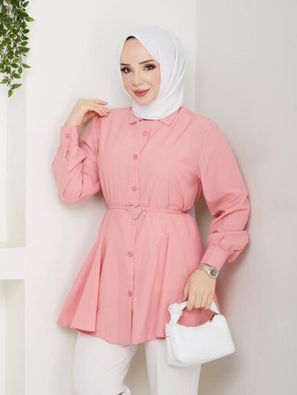 Tunic with Button Placket