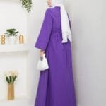 Maxikleid mit Taillengürtel