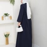 Maxikleid mit Taillengürtel