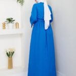 Maxikleid mit Taillengürtel