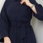 Maxikleid mit Taillengürtel