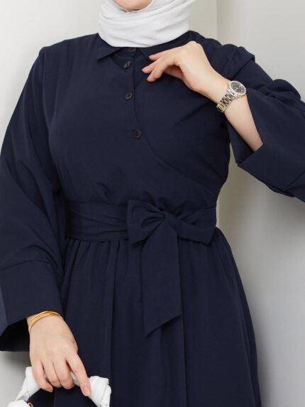 Maxi Dress with Waist Belt