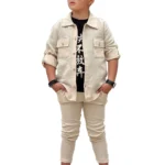 Jungen 3-teiliges Set – Hemd, T-Shirt & Hose | Sommer Look 2025