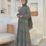 Elegantes Maxikleid mit Volants und Spitzendetails – Luftig & Blickdicht – Bild 9