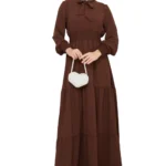 Elegantes Maxikleid mit Schleif | Modest Fashion 2025 – Bild 3