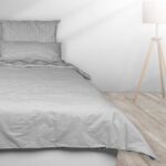 Bettwäsche 3-teiliges Set in Schwarz und Silbergrau | OEKO-TEX zertifiziert – Bild 7