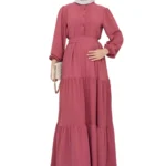 Sommer Maxikleid mit Knopfleiste und Taillengürtel