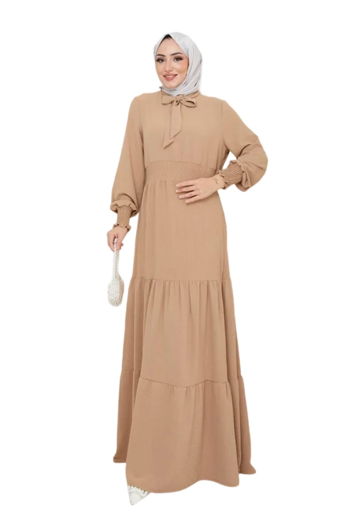 Elegantes Maxikleid mit Schleif | Modest Fashion 2025 – Bild 5
