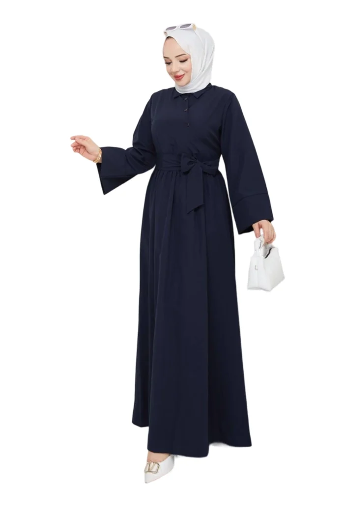 Maxikleid mit Taillengürtel