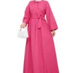Maxikleid mit Taillengürtel