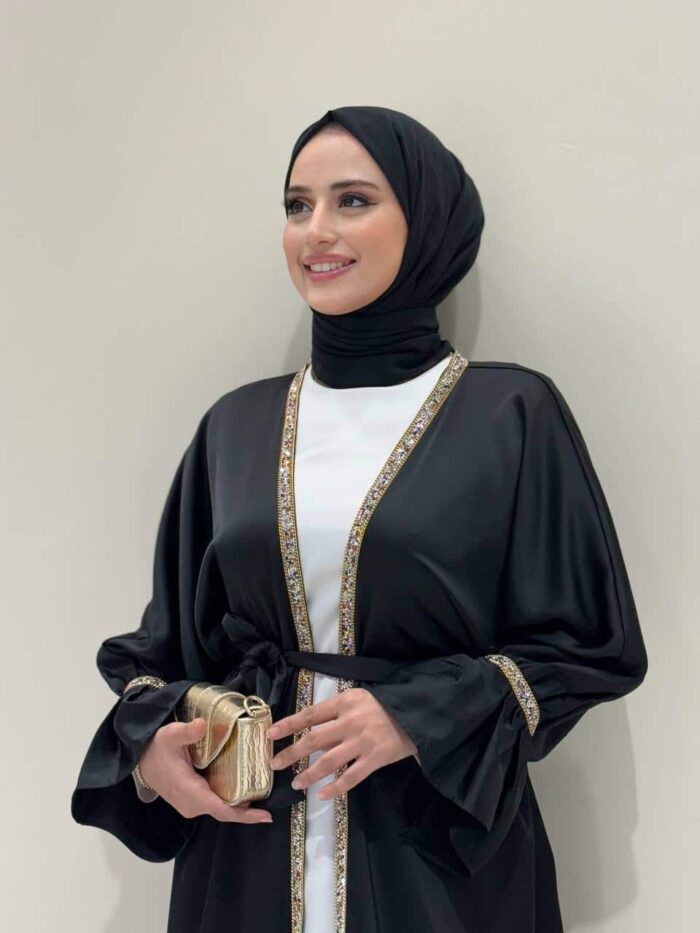 Elegantes Satin Kaftan Set – 2-teilig | Modest Fashion – Bild 4