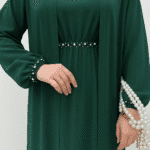 Elegantes 2-teiliges Abaya-Set mit Zierperlen | Festlich & edel – Bild 2