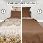 Bettwäsche 3-teiliges Set mit Rauten und Punktmustern | OEKO-TEX zertifiziert – Bild 3