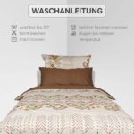 Bettwäsche 3-teiliges Set mit Rauten und Punktmustern | OEKO-TEX zertifiziert – Bild 2