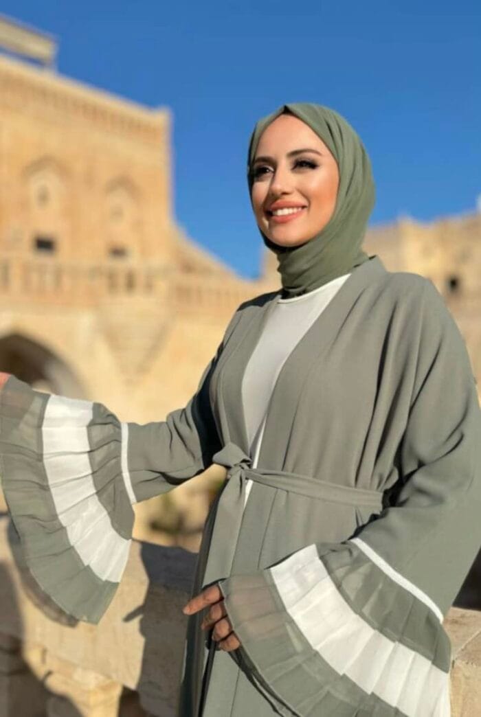 Modest Abaya mit Plisseeärmeln | Für Damen & Sommer 2025 – Bild 2