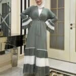 Modest Abaya mit Plisseeärmeln | Für Damen & Sommer 2025 – Bild 3