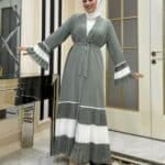 Modest Abaya mit Plisseeärmeln | Für Damen & Sommer 2025 – Bild 4