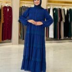 Elegantes Maxikleid mit Volants und Spitzendetails – Luftig & Blickdicht – Bild 3