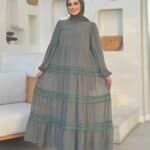 Elegantes Maxikleid mit Volants und Spitzendetails – Luftig & Blickdicht – Bild 10