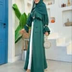 Elegantes Satin Kaftan Set – 2-teilig | Modest Fashion – Bild 13