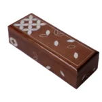 Handgefertigte Holzbox mit Perlmutt-Inlay – Bild 2