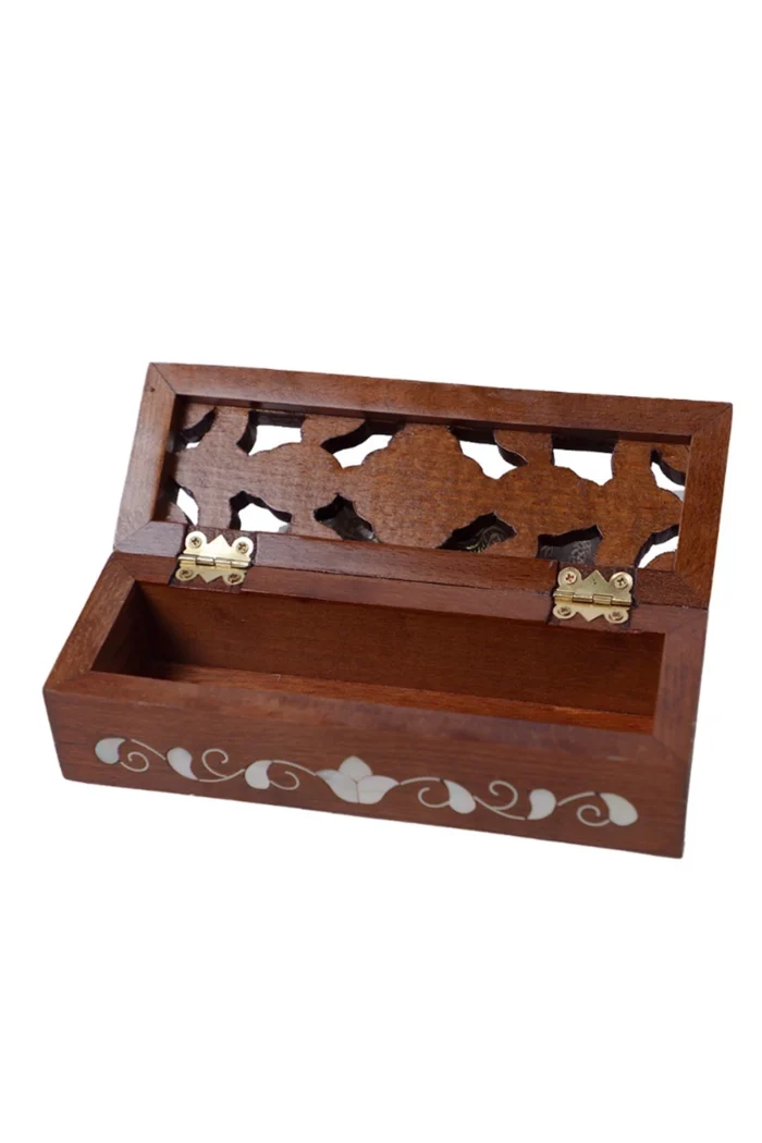 Handcrafted Wooden Box with Mother of Pearl Inlay – Elegant Gift – Bild 3
