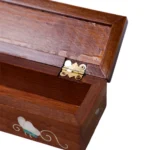Handgefertigte Schmuckbox mit Perlmutt-Inlay – Bild 2