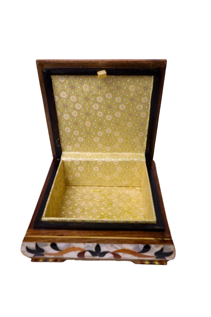 Ma’shaq – Edle Schmuckbox aus Perlmutt handgefertigt 25×25 cm – Bild 3