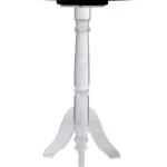 Dreibeiniger Tisch mit Plexiglas und Perlmuttintarsie – Bild 2