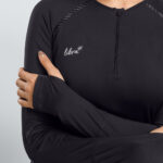 Performance Langarmshirt Schwarz - Klassisches Sportshirt – Bild 2