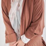 Damen Kimono Braun - Eleganter Überwurf – Bild 5