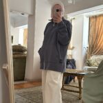 Grauer Zweiteiler Damen Model 2 - Sportliches Set