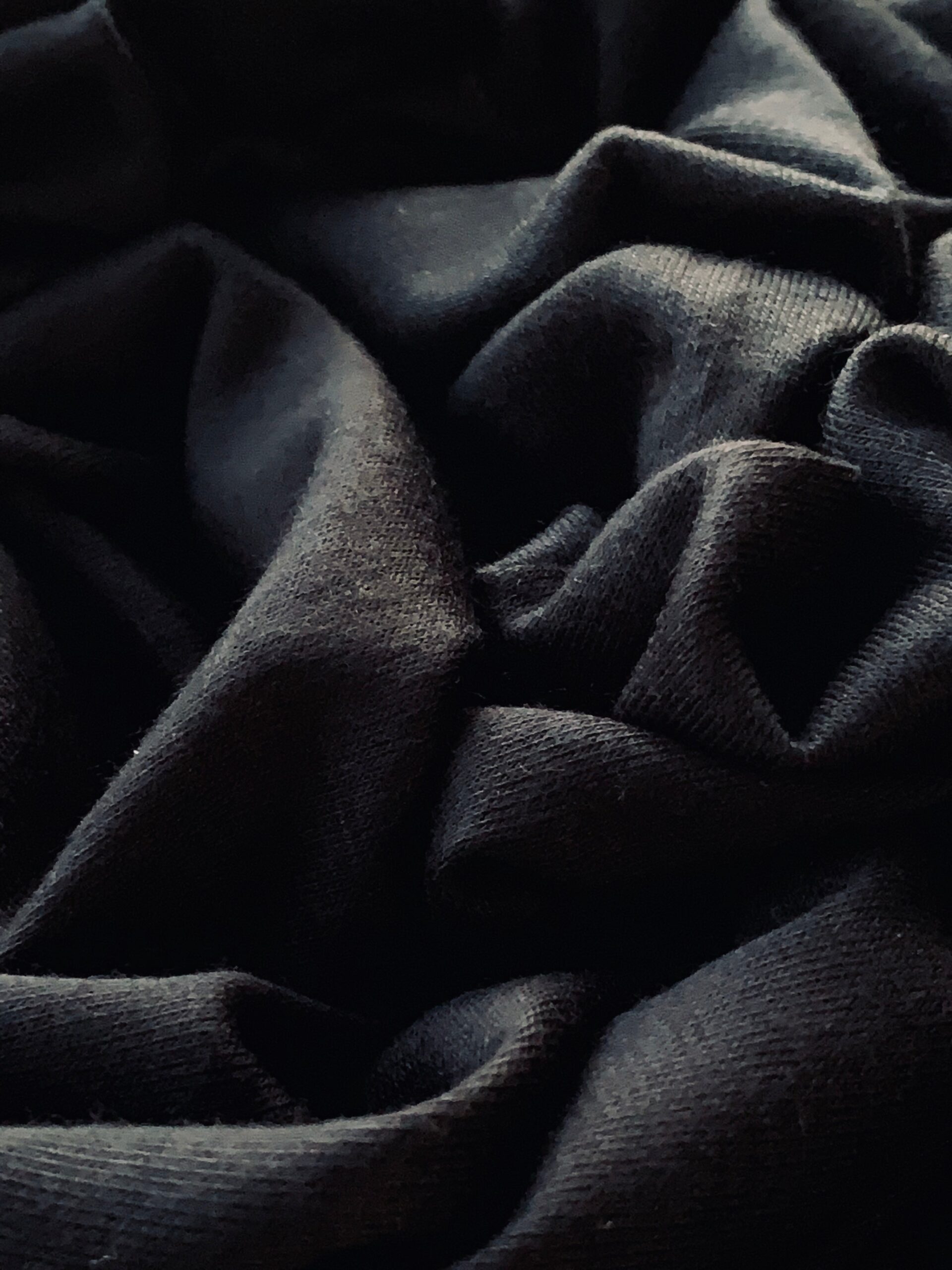 IMG_0302.jpg Baumwoll Hijab Schwarz - Klassisches Naturkopftuch – Bild 2