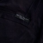 Baumwoll Hijab Schwarz - Klassisches Naturkopftuch – Bild 3