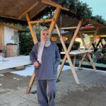 Grauer Zweiteiler Damen Model 1 - Sportliches Set – Bild 2