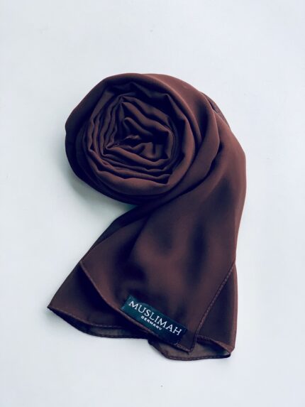 Premium Chiffon Hijab Brunette - Brünett-Ton Kopftuch