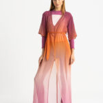 Cover-Up Strandkleid Sunset - Sonnenuntergang Farbverlauf