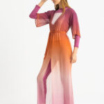 Cover-Up Strandkleid Sunset - Sonnenuntergang Farbverlauf – Bild 2