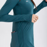 Performance Langarmshirt Atlantic Deep - Meeresblau Sportshirt – Bild 2