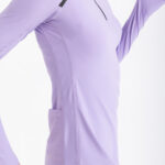 Performance Langarmshirt Digital Lavender - Lavendel Sportshirt – Bild 2