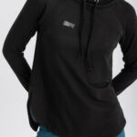 Hoodie Damen Schwarz - Bequemer Kapuzenpullover