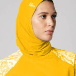 Ultra-Fit Schwimm-Hijab Mango Yellow - Gelbes Badekopftuch