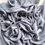 Premium Chiffon Hijab Hellgrau - Dezentes Kopftuch – Bild 2