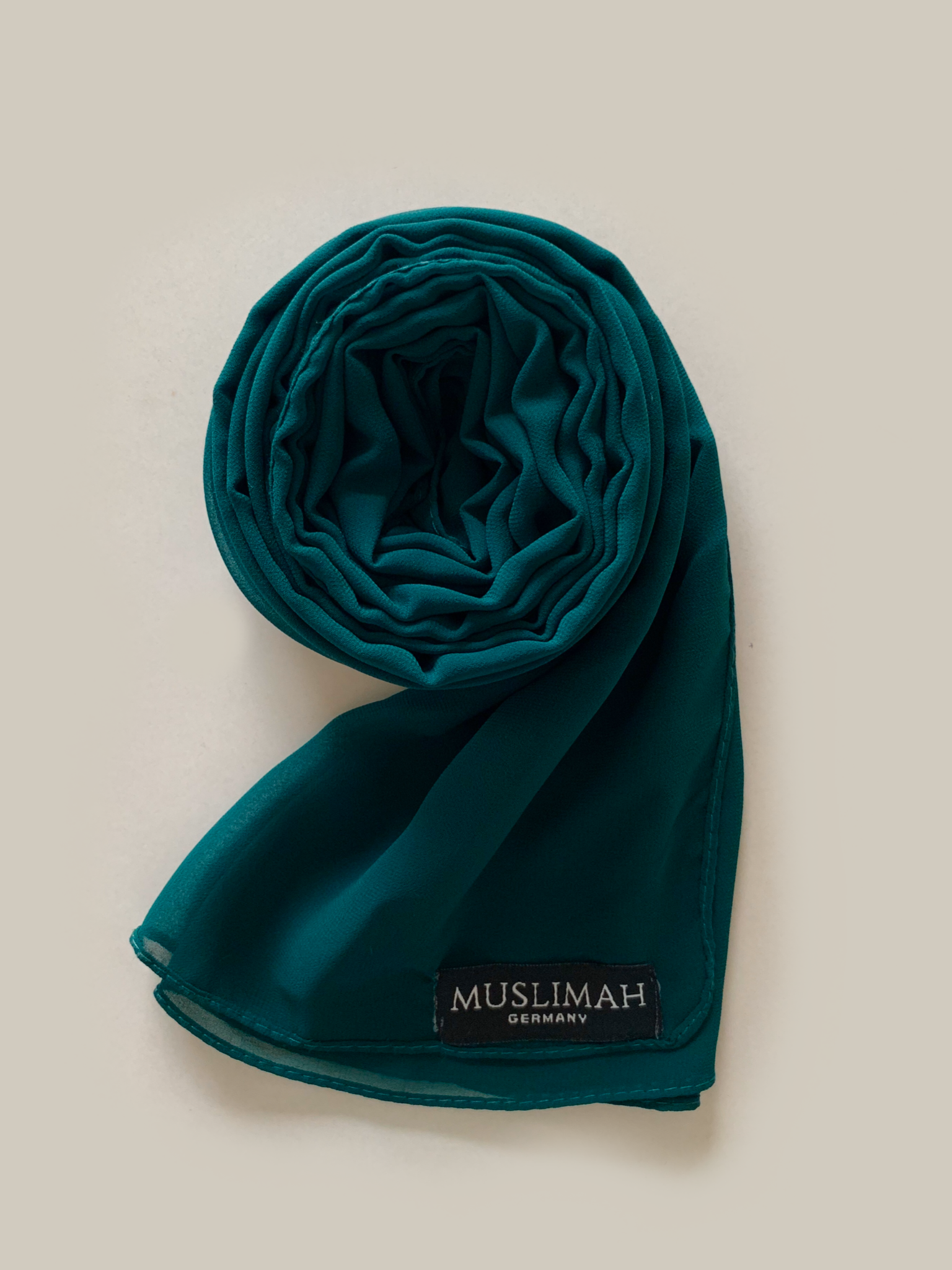 image_6807597e-4a9c-4896-ac77-f0167e8b27b1-1.png Chiffon Hijab Jägergrün - Premium Kopftuch – Bild 1