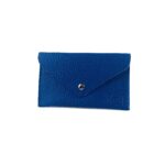 Kleines Leder-Etui mit Klappe | Blau – Bild 2