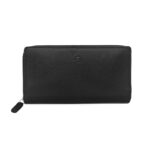 Women's Large Saffiano Leather Wallet | Black