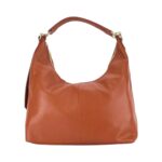 Weiche Leder-Schultertasche für Damen | Cognac – Bild 2