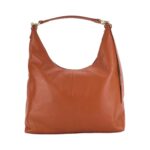 Weiche Leder-Schultertasche für Damen | Cognac – Bild 3