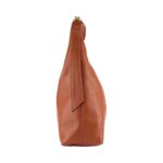 Weiche Leder-Schultertasche für Damen | Cognac – Bild 4