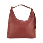 Weiche Leder-Schultertasche für Damen | Rubinrot – Bild 3